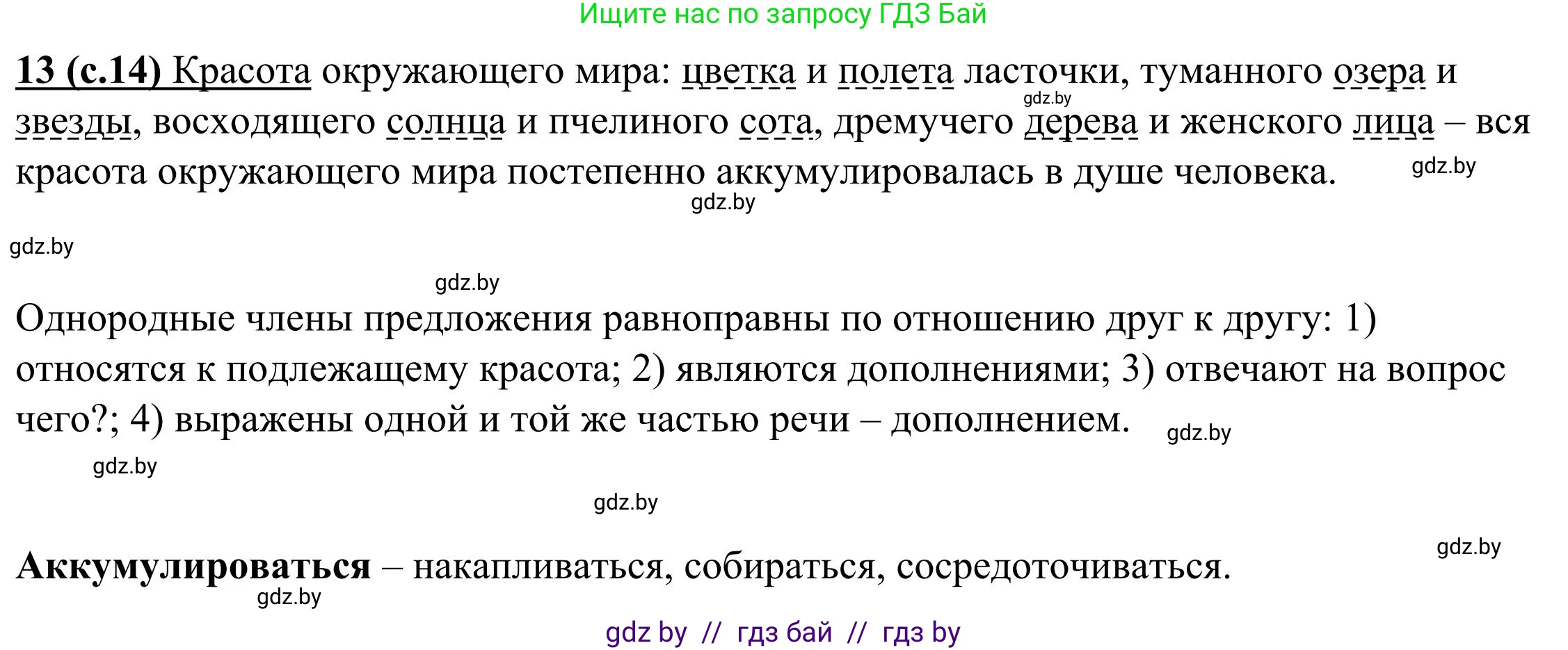 Русский язык, 9 класс Учебник, авторы: Мурина Лариса Александровна, Литвинко Франя Михайловна, Долбик Елена Евгеньевна, Пипченко Н М, Германович С Ф, Таяновская И В, издательство Академия образования, Минск, 2025, страница 14, номер 13, Решение 2025