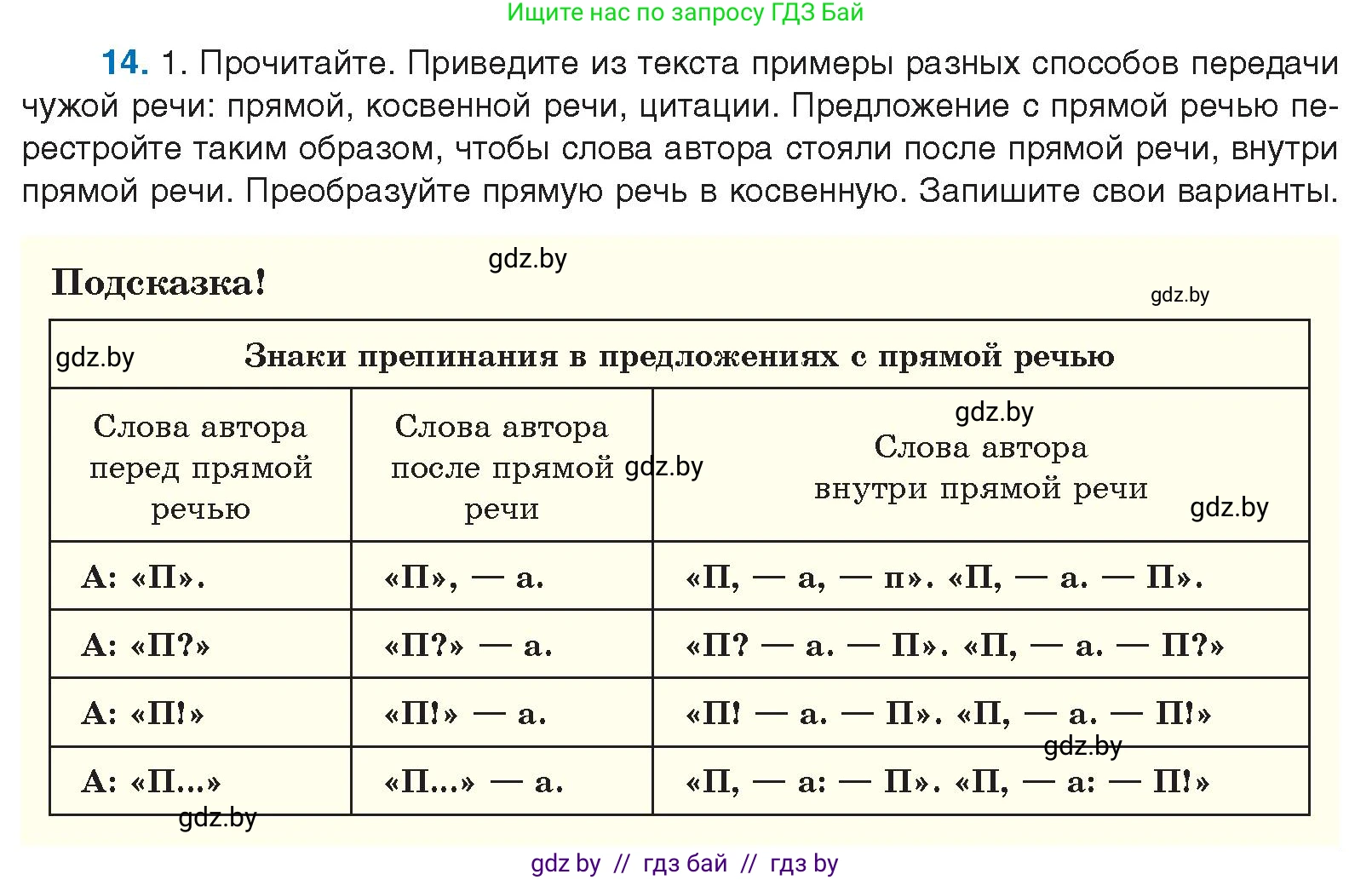 Русский язык, 10 класс Учебник, авторы: Леонович Валентина Леонидовна, Саникович Валентина Александровна, Литвинко Франя Михайловна, Волынец Татьяна Николаевна, Долбик Елена Евгеньевна, Малецкая М И, Мурина Лариса Александровна, Таяновская И В, издательство Национальный институт образования, Минск, 2020, страница 11, номер 14, Условие