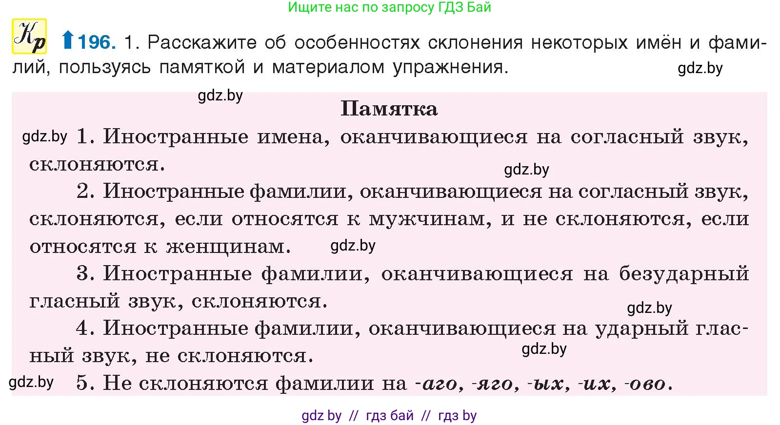 Русский язык, 10 класс Учебник, авторы: Леонович Валентина Леонидовна, Саникович Валентина Александровна, Литвинко Франя Михайловна, Волынец Татьяна Николаевна, Долбик Елена Евгеньевна, Малецкая М И, Мурина Лариса Александровна, Таяновская И В, издательство Национальный институт образования, Минск, 2020, страница 111, номер 196, Условие