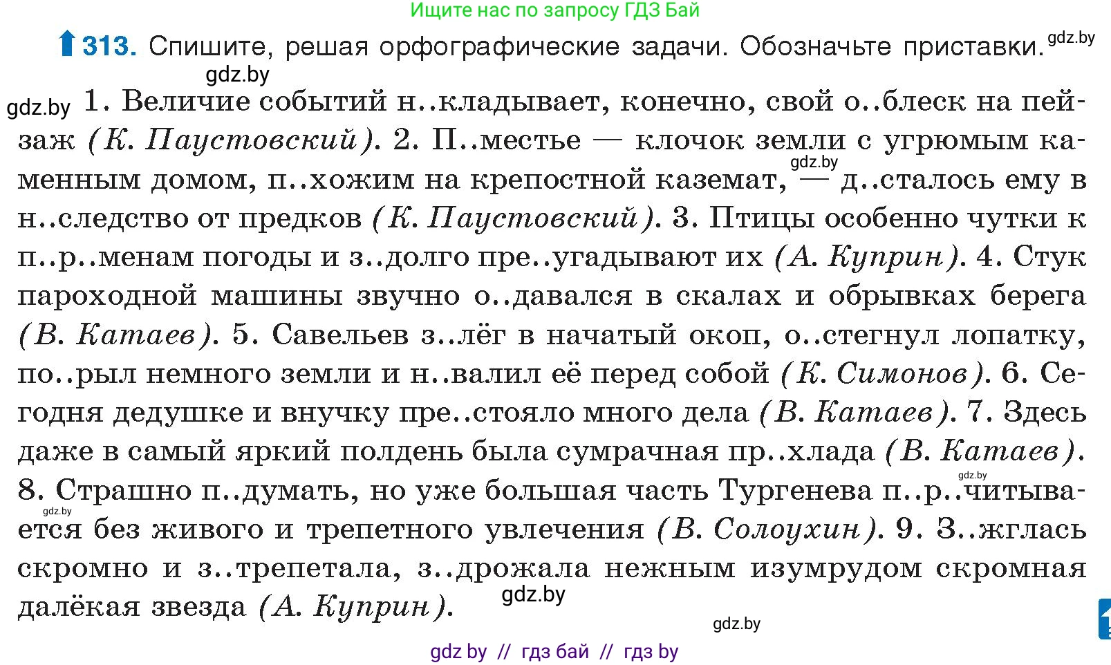 Русский язык, 10 класс Учебник, авторы: Леонович Валентина Леонидовна, Саникович Валентина Александровна, Литвинко Франя Михайловна, Волынец Татьяна Николаевна, Долбик Елена Евгеньевна, Малецкая М И, Мурина Лариса Александровна, Таяновская И В, издательство Национальный институт образования, Минск, 2020, страница 165, номер 313, Условие