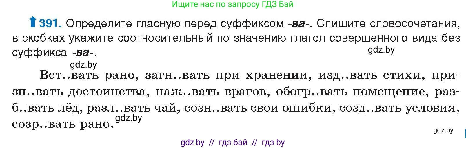 Русский язык, 10 класс Учебник, авторы: Леонович Валентина Леонидовна, Саникович Валентина Александровна, Литвинко Франя Михайловна, Волынец Татьяна Николаевна, Долбик Елена Евгеньевна, Малецкая М И, Мурина Лариса Александровна, Таяновская И В, издательство Национальный институт образования, Минск, 2020, страница 207, номер 391, Условие