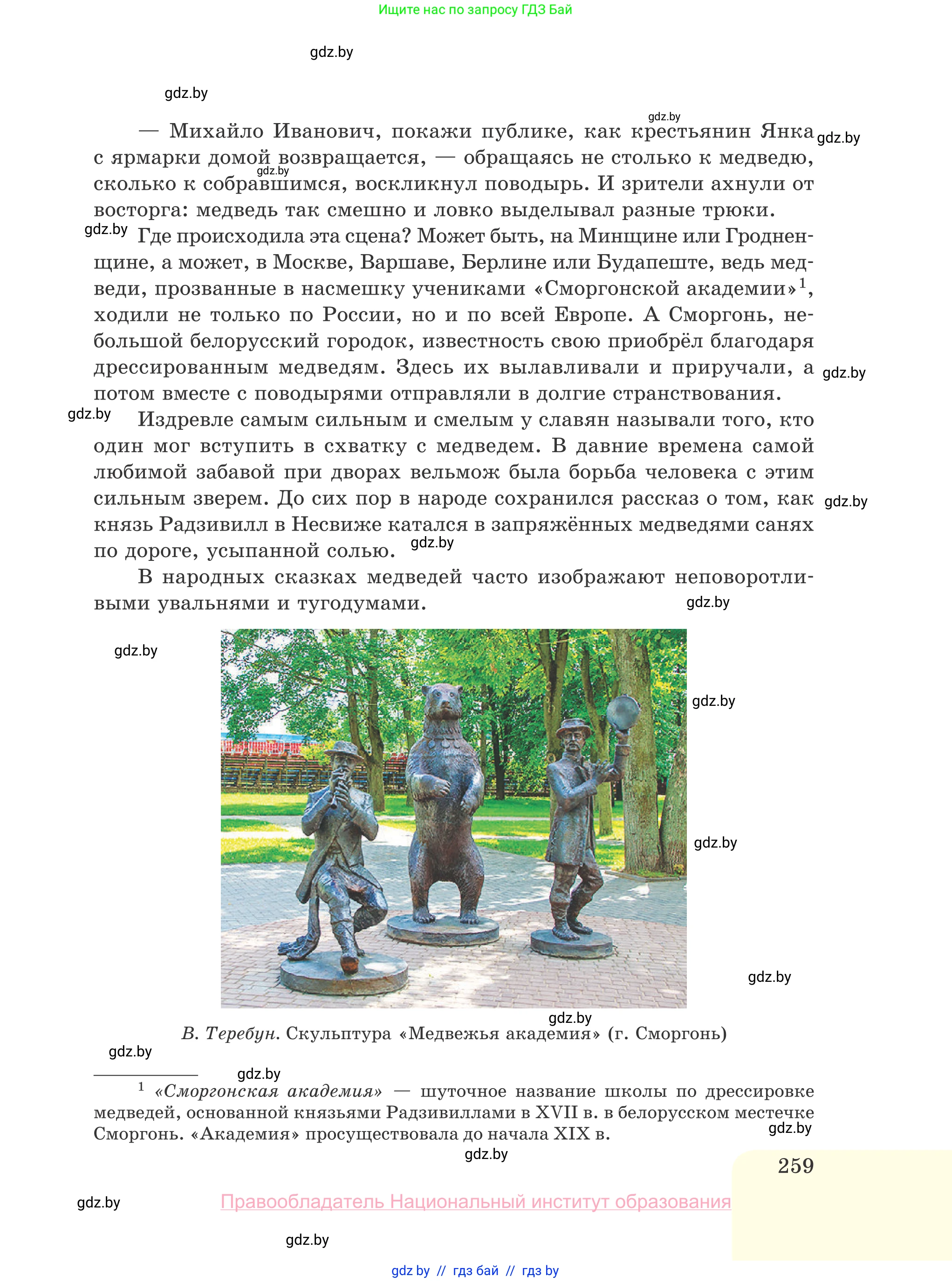 Русский язык, 10 класс Учебник, авторы: Леонович Валентина Леонидовна, Саникович Валентина Александровна, Литвинко Франя Михайловна, Волынец Татьяна Николаевна, Долбик Елена Евгеньевна, Малецкая М И, Мурина Лариса Александровна, Таяновская И В, издательство Национальный институт образования, Минск, 2020, страница 259
