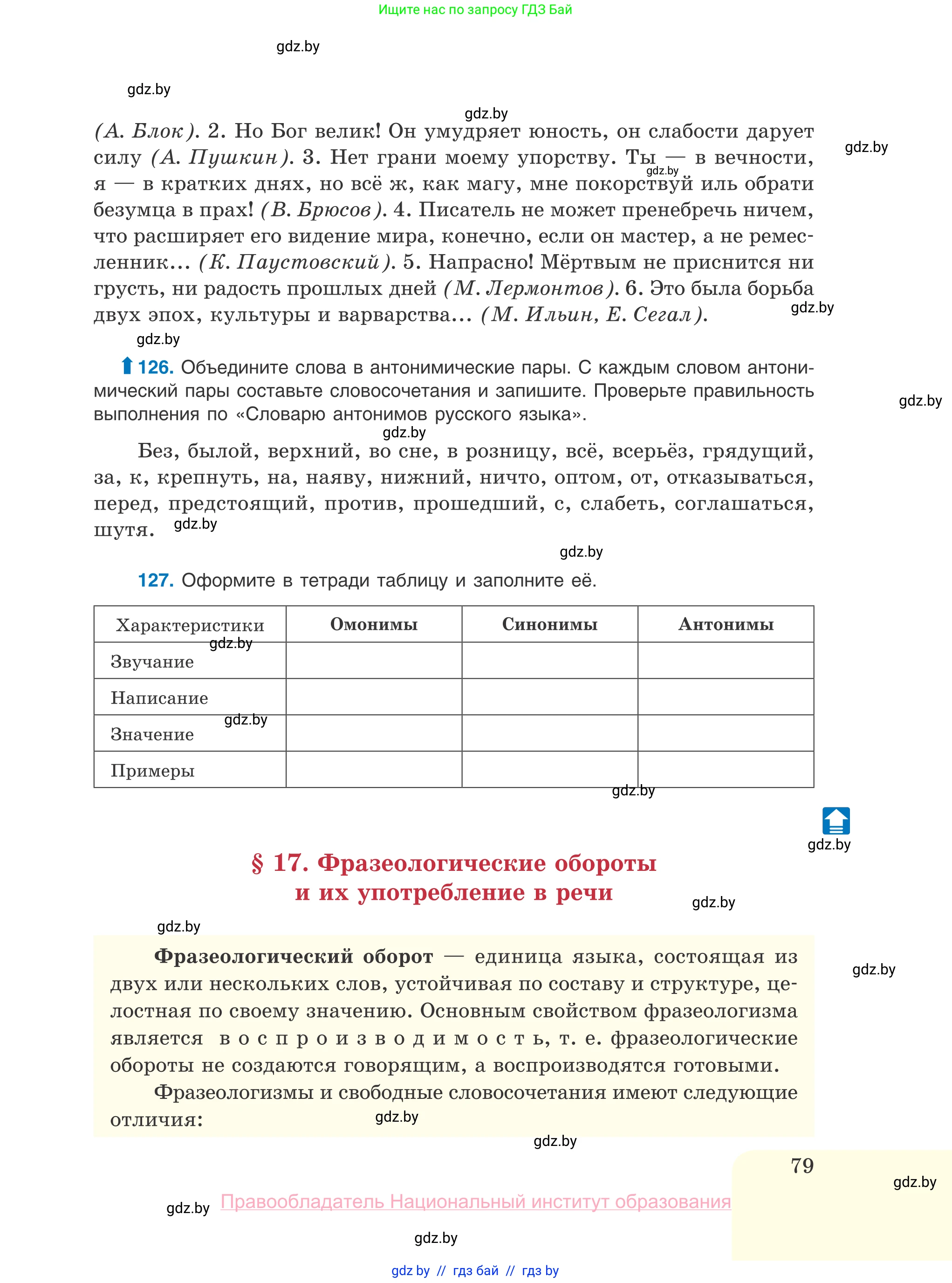 Русский язык, 10 класс Учебник, авторы: Леонович Валентина Леонидовна, Саникович Валентина Александровна, Литвинко Франя Михайловна, Волынец Татьяна Николаевна, Долбик Елена Евгеньевна, Малецкая М И, Мурина Лариса Александровна, Таяновская И В, издательство Национальный институт образования, Минск, 2020, страница 79