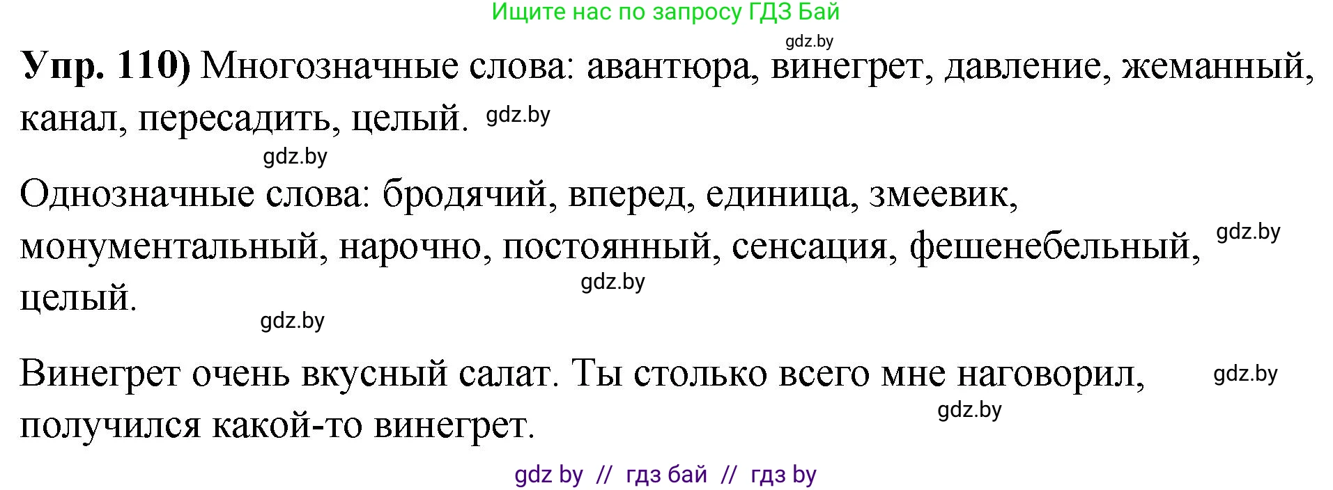 Русский язык, 10 класс Учебник, авторы: Леонович Валентина Леонидовна, Саникович Валентина Александровна, Литвинко Франя Михайловна, Волынец Татьяна Николаевна, Долбик Елена Евгеньевна, Малецкая М И, Мурина Лариса Александровна, Таяновская И В, издательство Национальный институт образования, Минск, 2020, страница 72, номер 110, Решение