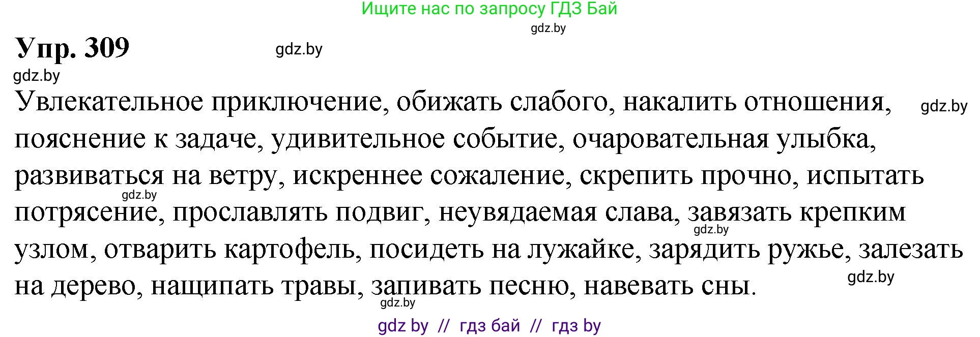 Русский язык, 10 класс Учебник, авторы: Леонович Валентина Леонидовна, Саникович Валентина Александровна, Литвинко Франя Михайловна, Волынец Татьяна Николаевна, Долбик Елена Евгеньевна, Малецкая М И, Мурина Лариса Александровна, Таяновская И В, издательство Национальный институт образования, Минск, 2020, страница 163, номер 309, Решение