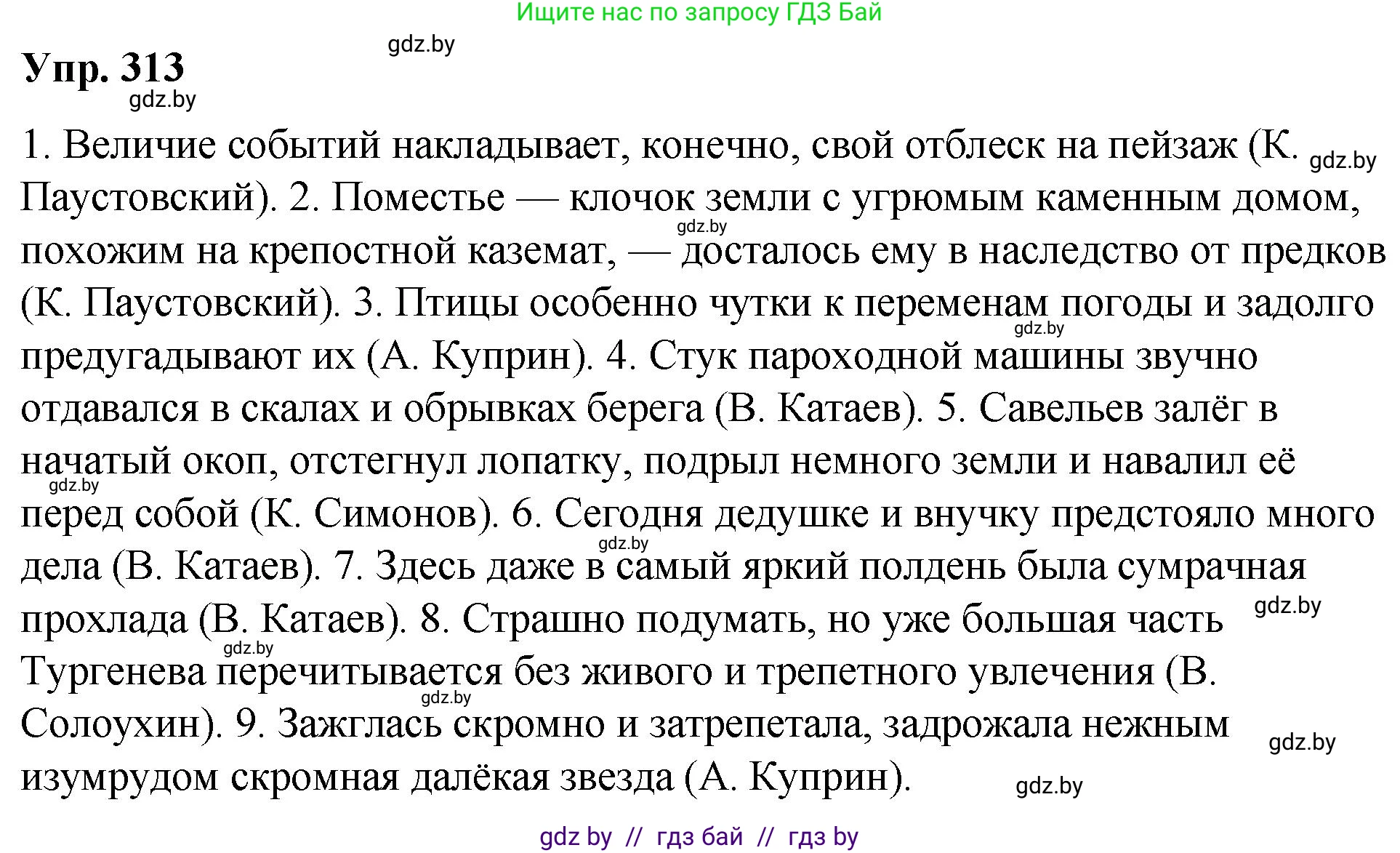 Русский язык, 10 класс Учебник, авторы: Леонович Валентина Леонидовна, Саникович Валентина Александровна, Литвинко Франя Михайловна, Волынец Татьяна Николаевна, Долбик Елена Евгеньевна, Малецкая М И, Мурина Лариса Александровна, Таяновская И В, издательство Национальный институт образования, Минск, 2020, страница 165, номер 313, Решение