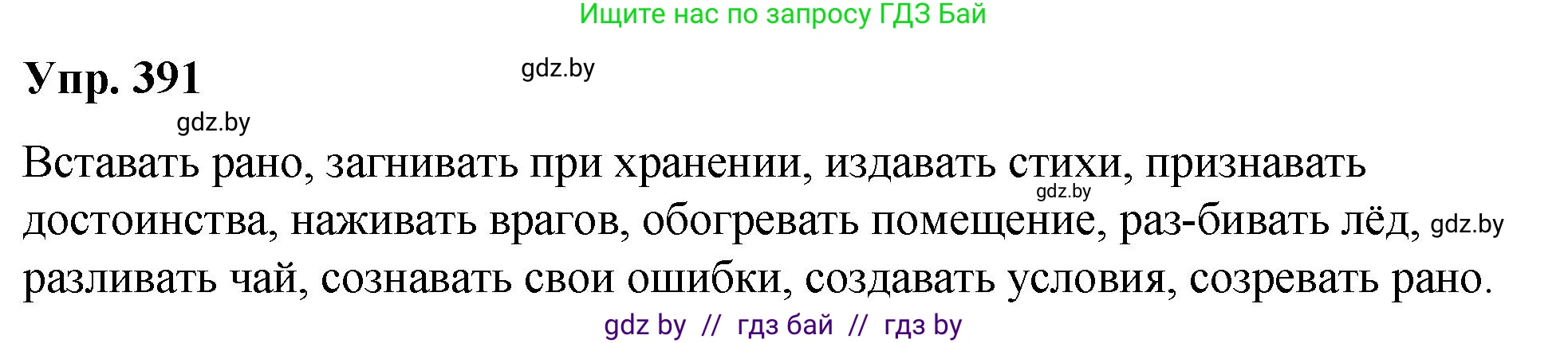 Русский язык, 10 класс Учебник, авторы: Леонович Валентина Леонидовна, Саникович Валентина Александровна, Литвинко Франя Михайловна, Волынец Татьяна Николаевна, Долбик Елена Евгеньевна, Малецкая М И, Мурина Лариса Александровна, Таяновская И В, издательство Национальный институт образования, Минск, 2020, страница 207, номер 391, Решение