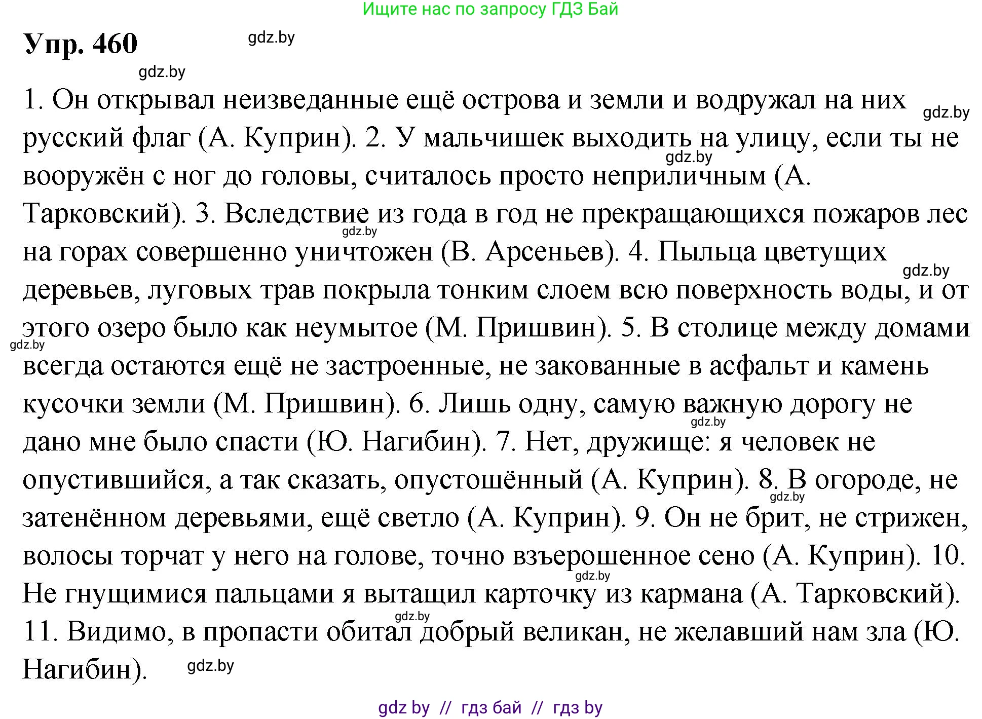 Русский язык, 10 класс Учебник, авторы: Леонович Валентина Леонидовна, Саникович Валентина Александровна, Литвинко Франя Михайловна, Волынец Татьяна Николаевна, Долбик Елена Евгеньевна, Малецкая М И, Мурина Лариса Александровна, Таяновская И В, издательство Национальный институт образования, Минск, 2020, страница 249, номер 460, Решение