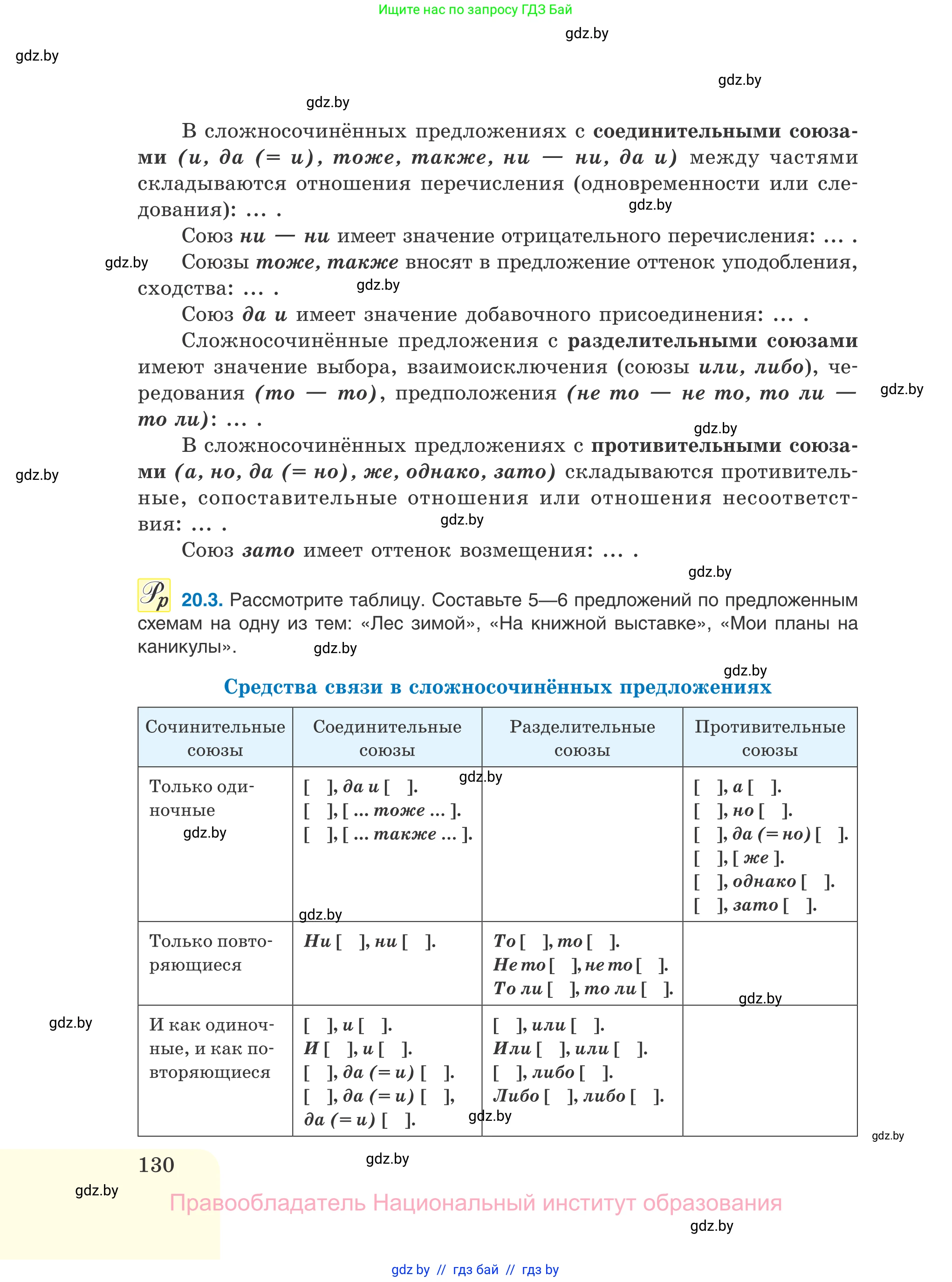 Русский язык, 11 класс Учебник, авторы: Долбик Елена Евгеньевна, Литвинко Франя Михайловна, Мурина Лариса Александровна, Шиманович Т В, Таяновская И В, Орловская О Я, издательство Национальный институт образования, Минск, 2021, страница 130