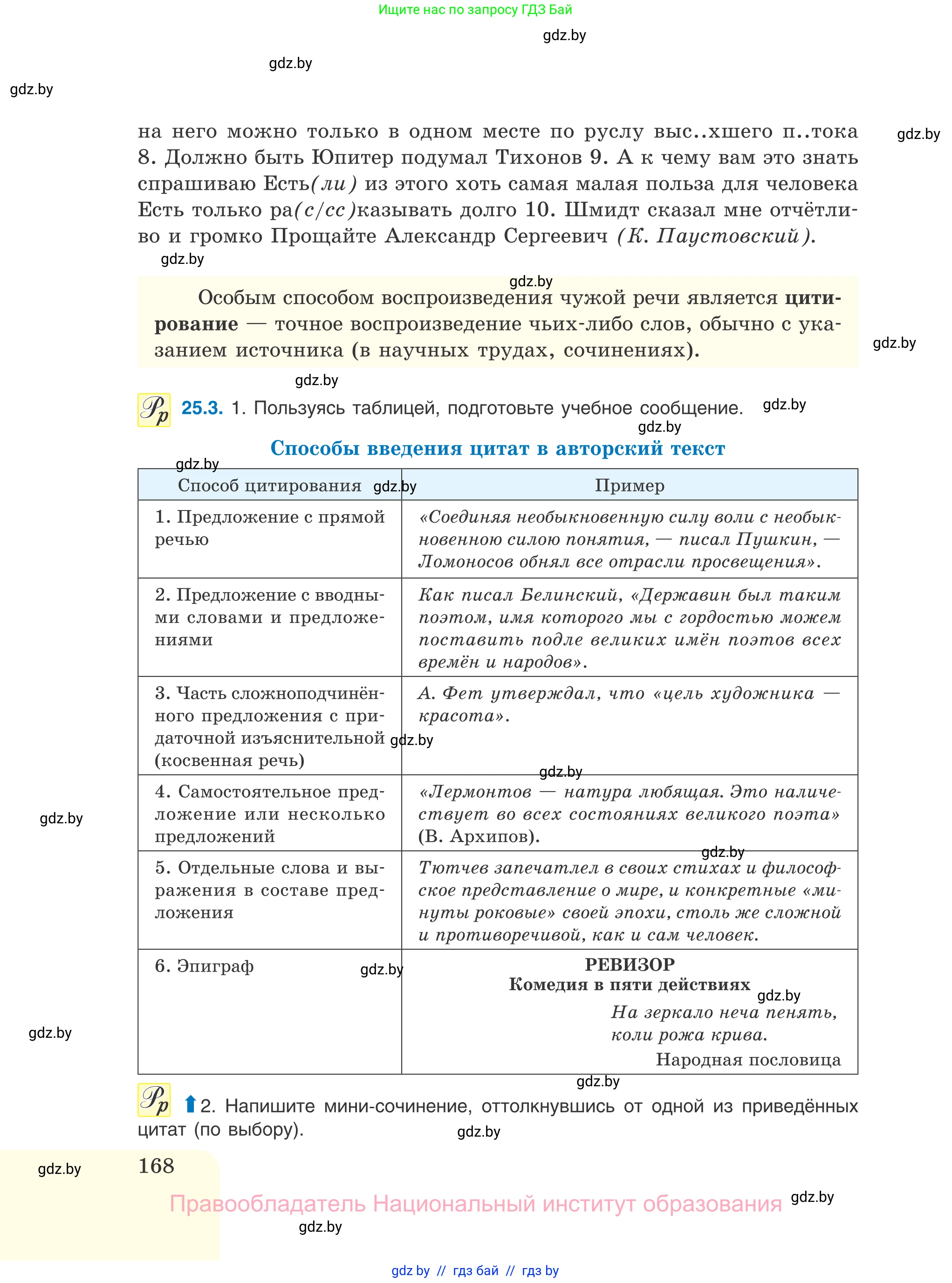 Русский язык, 11 класс Учебник, авторы: Долбик Елена Евгеньевна, Литвинко Франя Михайловна, Мурина Лариса Александровна, Шиманович Т В, Таяновская И В, Орловская О Я, издательство Национальный институт образования, Минск, 2021, страница 168