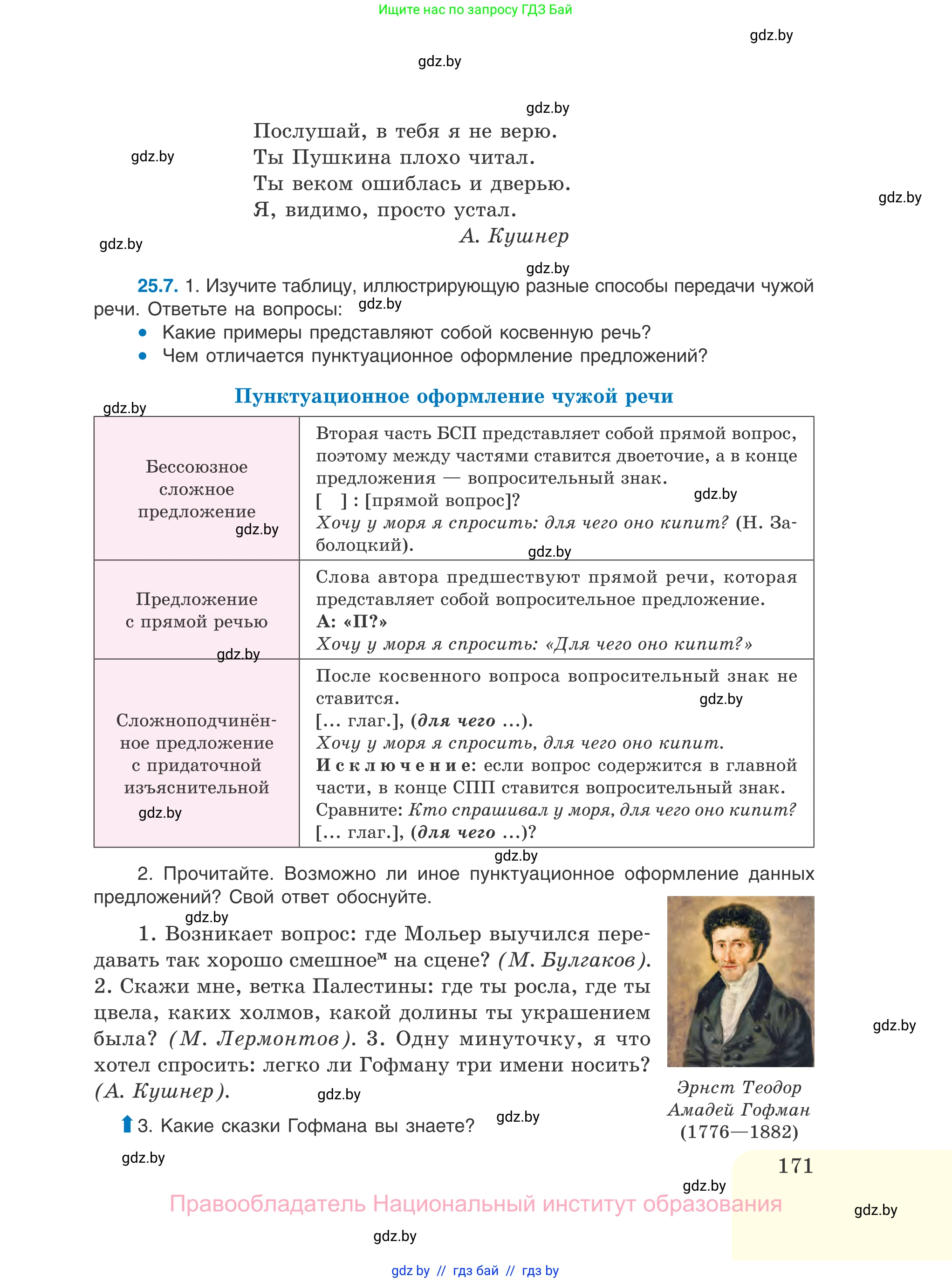 Русский язык, 11 класс Учебник, авторы: Долбик Елена Евгеньевна, Литвинко Франя Михайловна, Мурина Лариса Александровна, Шиманович Т В, Таяновская И В, Орловская О Я, издательство Национальный институт образования, Минск, 2021, страница 171