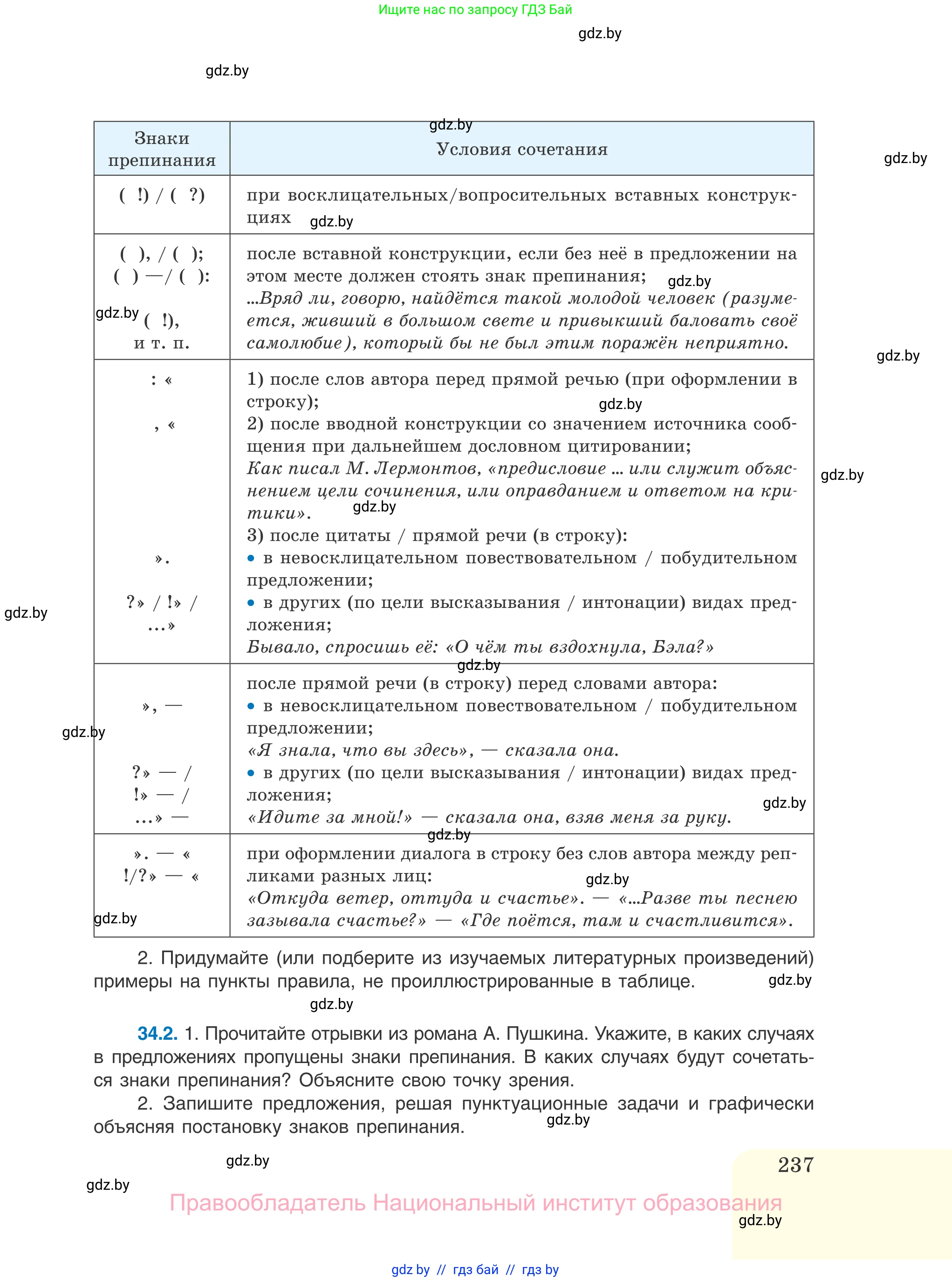 Русский язык, 11 класс Учебник, авторы: Долбик Елена Евгеньевна, Литвинко Франя Михайловна, Мурина Лариса Александровна, Шиманович Т В, Таяновская И В, Орловская О Я, издательство Национальный институт образования, Минск, 2021, страница 237