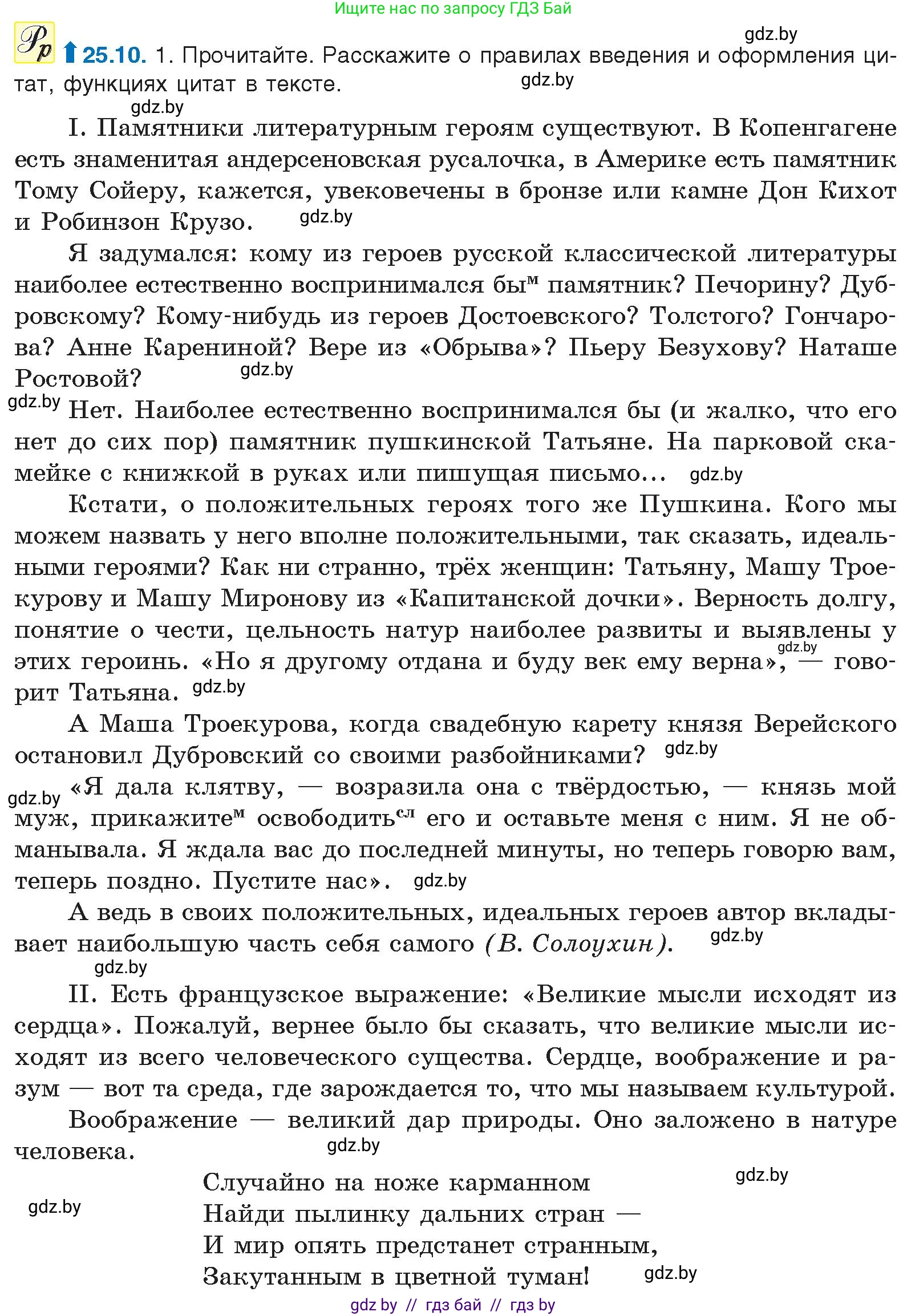Русский язык, 11 класс Учебник, авторы: Долбик Елена Евгеньевна, Литвинко Франя Михайловна, Мурина Лариса Александровна, Шиманович Т В, Таяновская И В, Орловская О Я, издательство Национальный институт образования, Минск, 2021, страница 173, номер 25.10, Условие