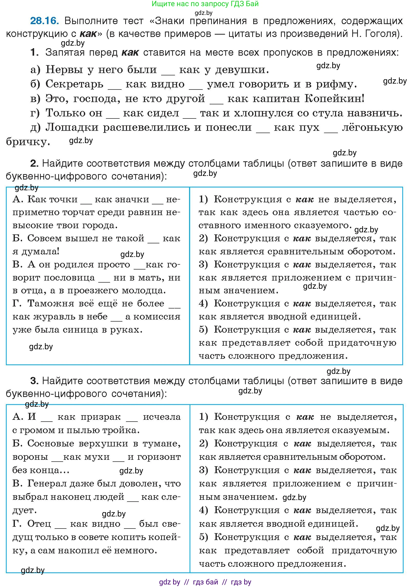 Русский язык, 11 класс Учебник, авторы: Долбик Елена Евгеньевна, Литвинко Франя Михайловна, Мурина Лариса Александровна, Шиманович Т В, Таяновская И В, Орловская О Я, издательство Национальный институт образования, Минск, 2021, страница 202, номер 28.16, Условие