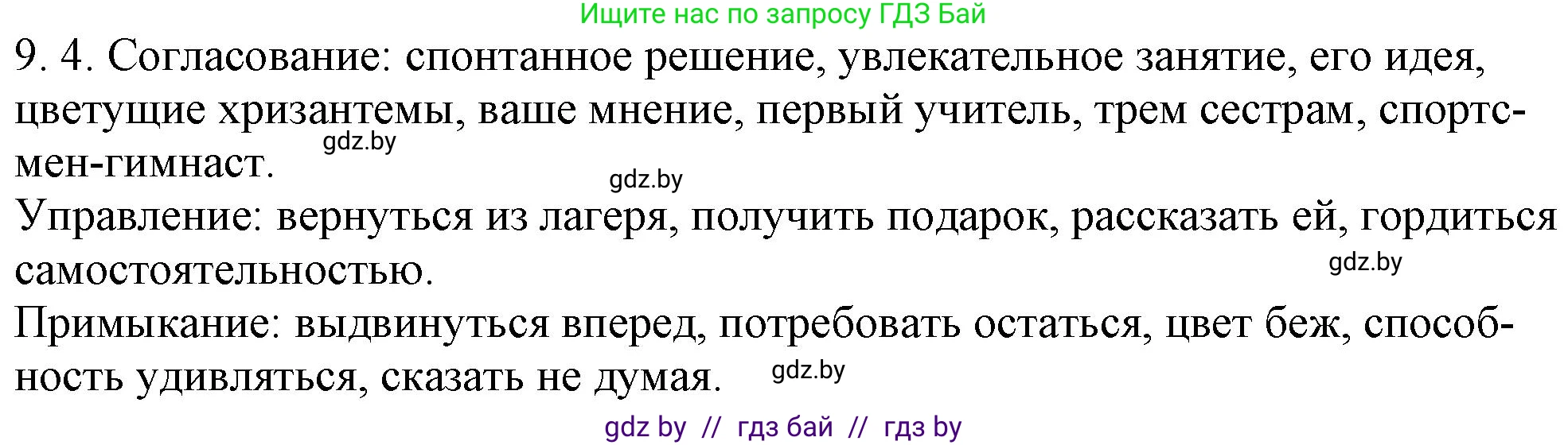 Русский язык, 11 класс Учебник, авторы: Долбик Елена Евгеньевна, Литвинко Франя Михайловна, Мурина Лариса Александровна, Шиманович Т В, Таяновская И В, Орловская О Я, издательство Национальный институт образования, Минск, 2021, страница 53, номер 9.4, Решение