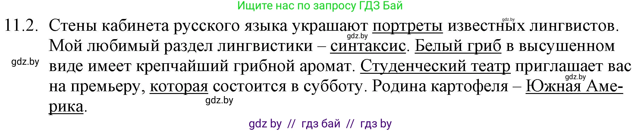Русский язык, 11 класс Учебник, авторы: Долбик Елена Евгеньевна, Литвинко Франя Михайловна, Мурина Лариса Александровна, Шиманович Т В, Таяновская И В, Орловская О Я, издательство Национальный институт образования, Минск, 2021, страница 64, номер 11.2, Решение