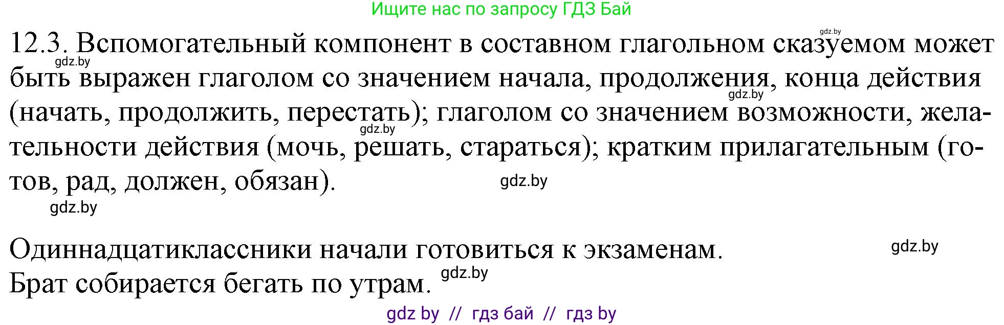 Русский язык, 11 класс Учебник, авторы: Долбик Елена Евгеньевна, Литвинко Франя Михайловна, Мурина Лариса Александровна, Шиманович Т В, Таяновская И В, Орловская О Я, издательство Национальный институт образования, Минск, 2021, страница 69, номер 12.3, Решение