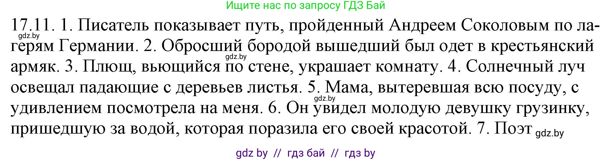 Русский язык, 11 класс Учебник, авторы: Долбик Елена Евгеньевна, Литвинко Франя Михайловна, Мурина Лариса Александровна, Шиманович Т В, Таяновская И В, Орловская О Я, издательство Национальный институт образования, Минск, 2021, страница 109, номер 17.11, Решение