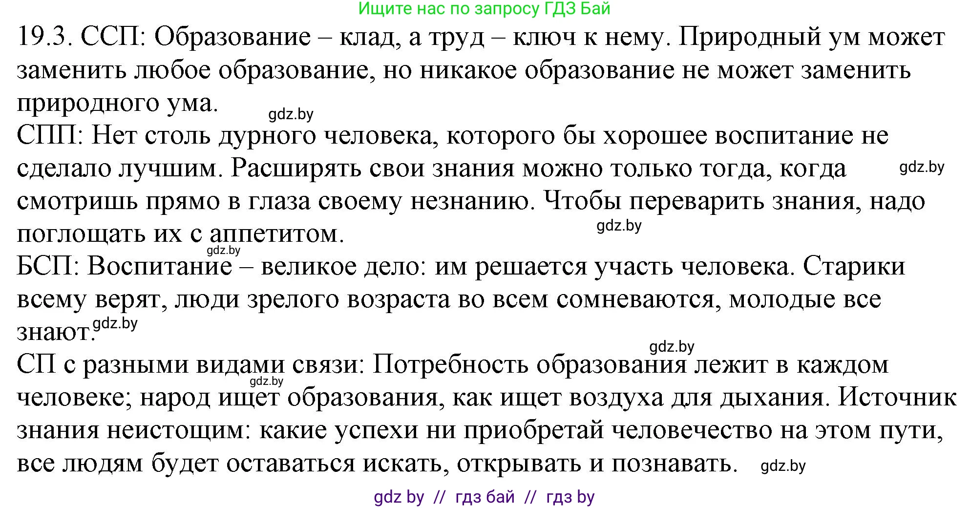 Русский язык, 11 класс Учебник, авторы: Долбик Елена Евгеньевна, Литвинко Франя Михайловна, Мурина Лариса Александровна, Шиманович Т В, Таяновская И В, Орловская О Я, издательство Национальный институт образования, Минск, 2021, страница 127, номер 19.3, Решение