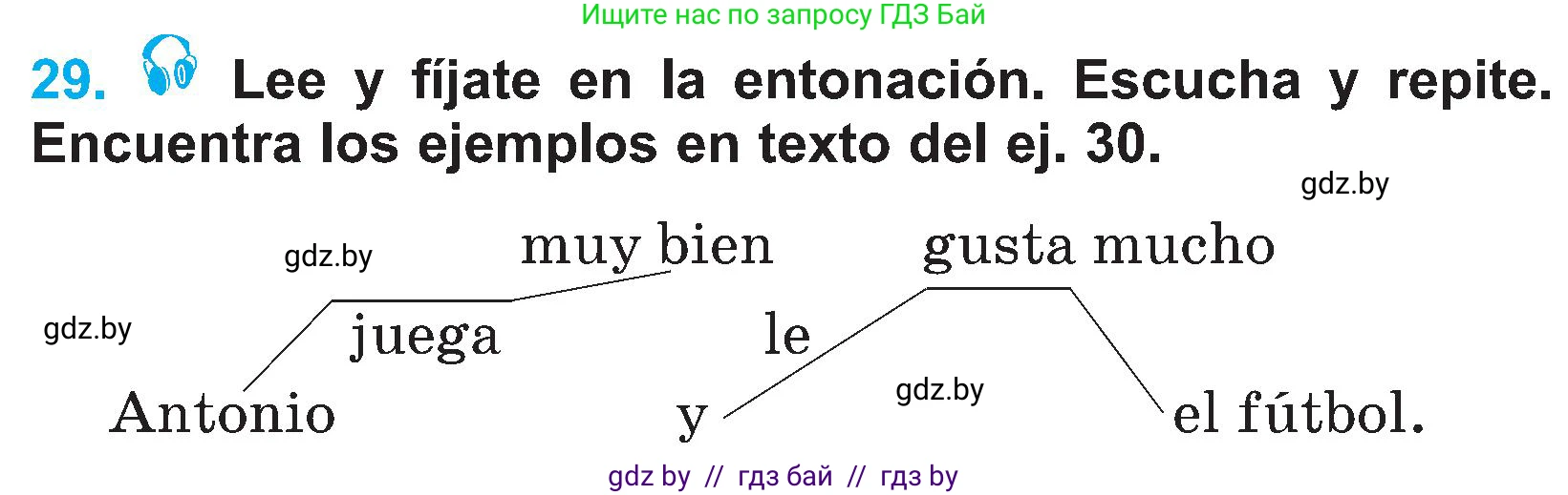 Испанский язык, 4 класс Учебник, авторы: Гриневич Елена Карловна, Бахар Лариса Николаевна, издательство Вышэйшая школа, Минск, 2019, красного цвета, Часть 2, страница 112, номер 29, Условие