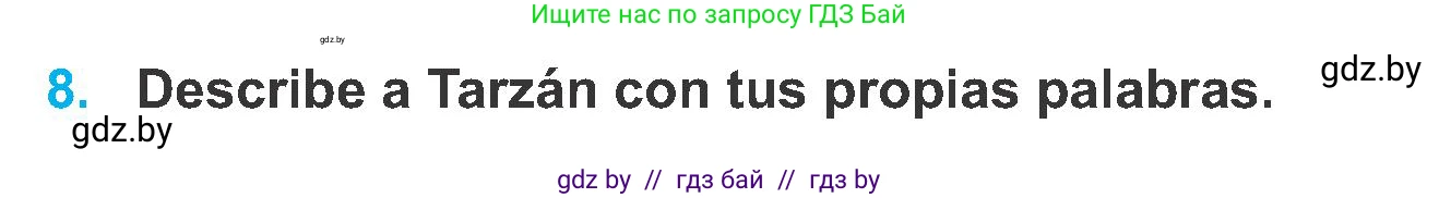 Испанский язык, 6 класс Учебник, автор: Гриневич Елена Карловна, издательство Вышэйшая школа, Минск, 2016, зелёного цвета, страница 163, номер 8, Условие