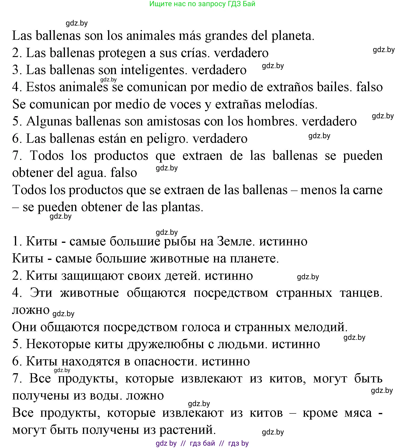 Испанский язык, 6 класс Учебник, автор: Гриневич Елена Карловна, издательство Вышэйшая школа, Минск, 2016, зелёного цвета, страница 265, номер 20, Решение (продолжение 2)
