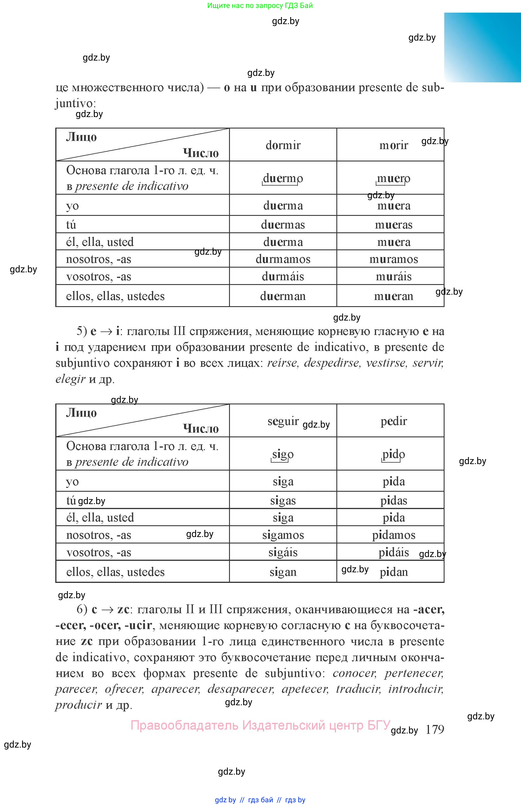 Испанский язык, 8 класс Учебник, авторы: Цыбулева Татьяна Эдуардовна, Пушкина Ольга Александровна, издательство Издательский центр БГУ, Минск, 2016, оранжевого цвета, страница 179