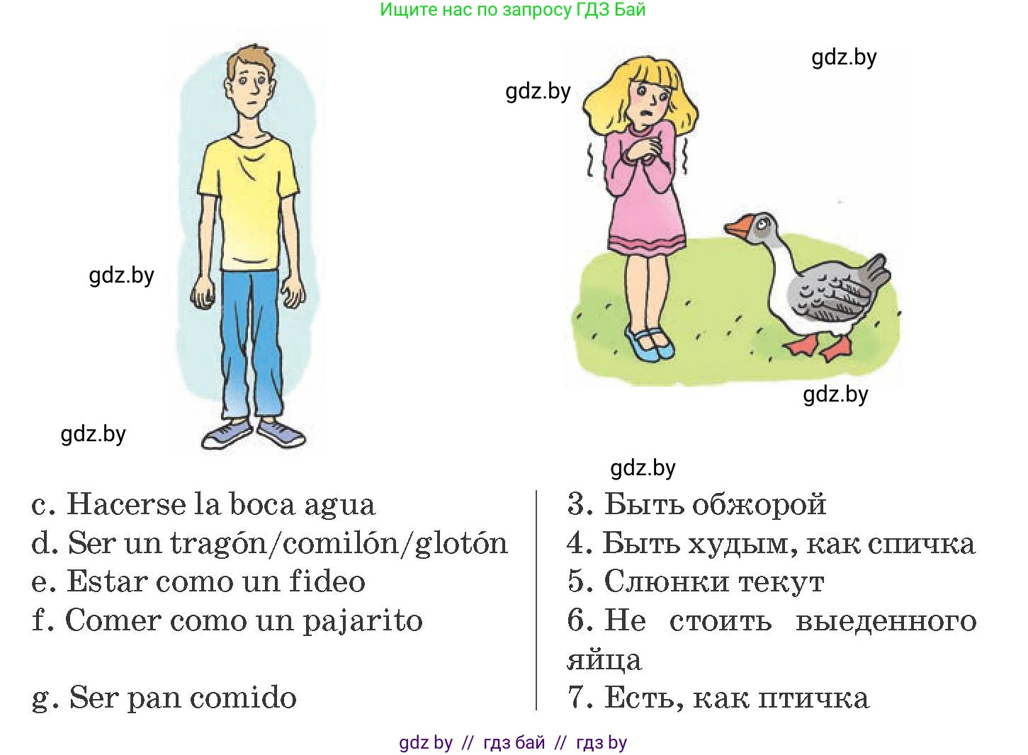 Испанский язык, 8 класс Учебник, автор: Гриневич Елена Карловна, издательство Вышэйшая школа, Минск, 2011, оранжевого цвета, страница 23, номер 19, Условие (продолжение 2)