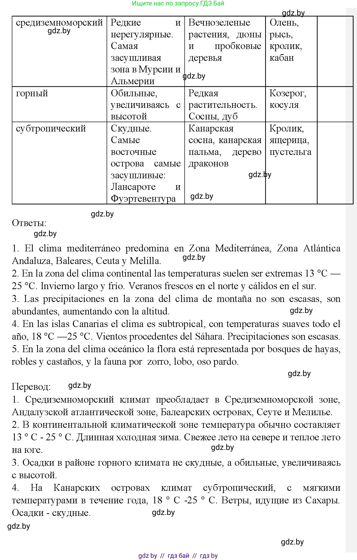 Испанский язык, 9 класс Учебник, авторы: Цыбулева Татьяна Эдуардовна, Пушкина Ольга Александровна, издательство Издательский центр БГУ, Минск, 2017, страница 69, номер 2, Решение (продолжение 3)