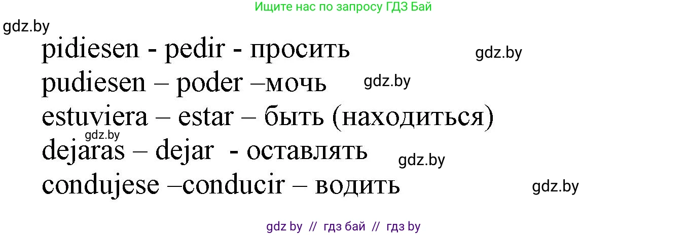 Испанский язык, 9 класс Учебник, авторы: Цыбулева Татьяна Эдуардовна, Пушкина Ольга Александровна, издательство Издательский центр БГУ, Минск, 2017, страница 105, номер 2, Решение (продолжение 2)