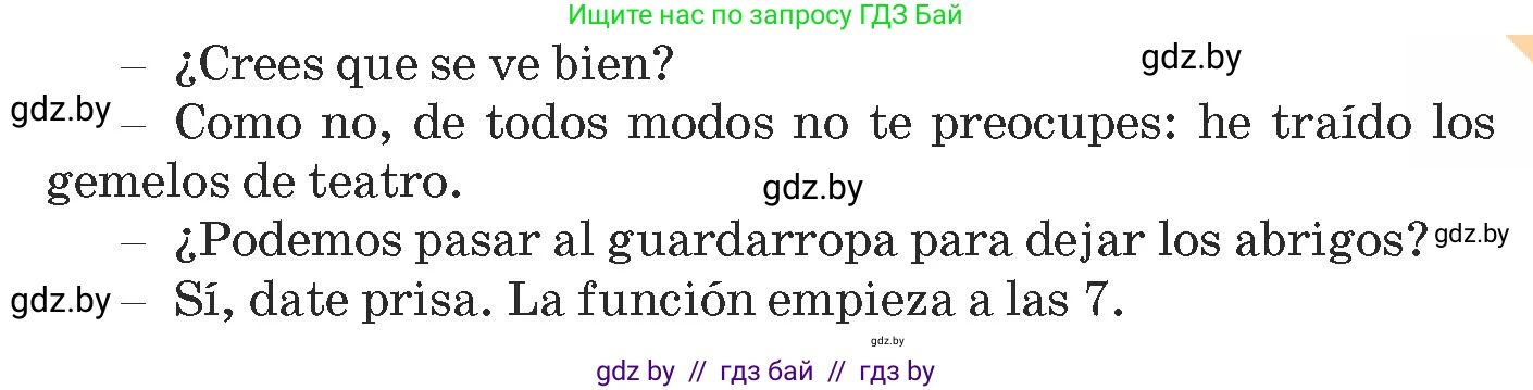 Испанский язык, 9 класс Учебник, авторы: Гриневич Елена Карловна, Янукенас Ольга Викторовна, издательство Вышэйшая школа, Минск, 2020, оранжевого цвета, страница 78, номер 1, Условие (продолжение 2)