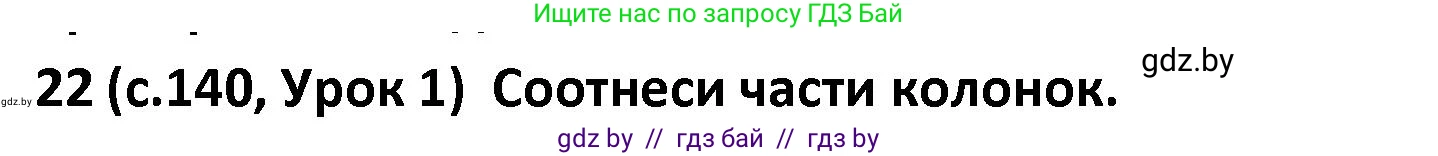 Испанский язык, 9 класс Учебник, авторы: Гриневич Елена Карловна, Янукенас Ольга Викторовна, издательство Вышэйшая школа, Минск, 2020, оранжевого цвета, страница 140, номер 22, Решение