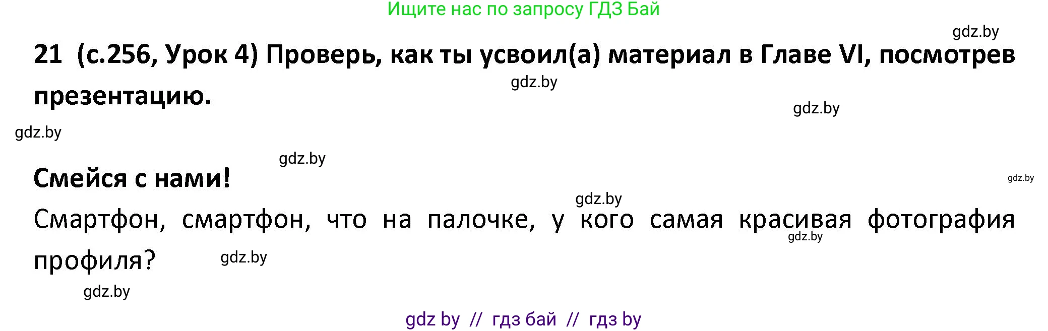 Испанский язык, 9 класс Учебник, авторы: Гриневич Елена Карловна, Янукенас Ольга Викторовна, издательство Вышэйшая школа, Минск, 2020, оранжевого цвета, страница 256, номер 21, Решение
