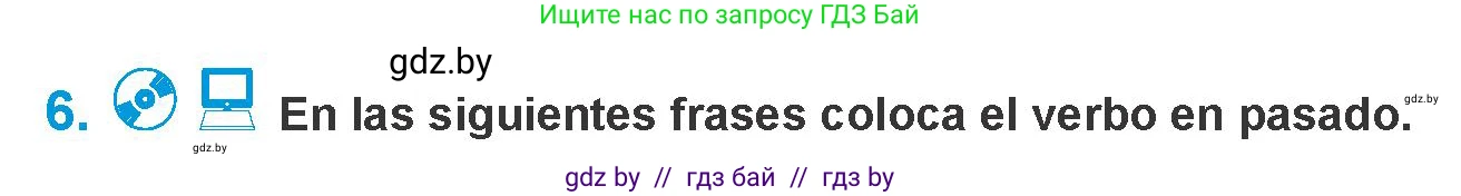 Испанский язык, 10 класс Учебник, авторы: Гриневич Елена Карловна, Янукенас Ольга Викторовна, издательство Вышэйшая школа, Минск, 2019, оранжевого цвета, страница 190, номер 6, Условие